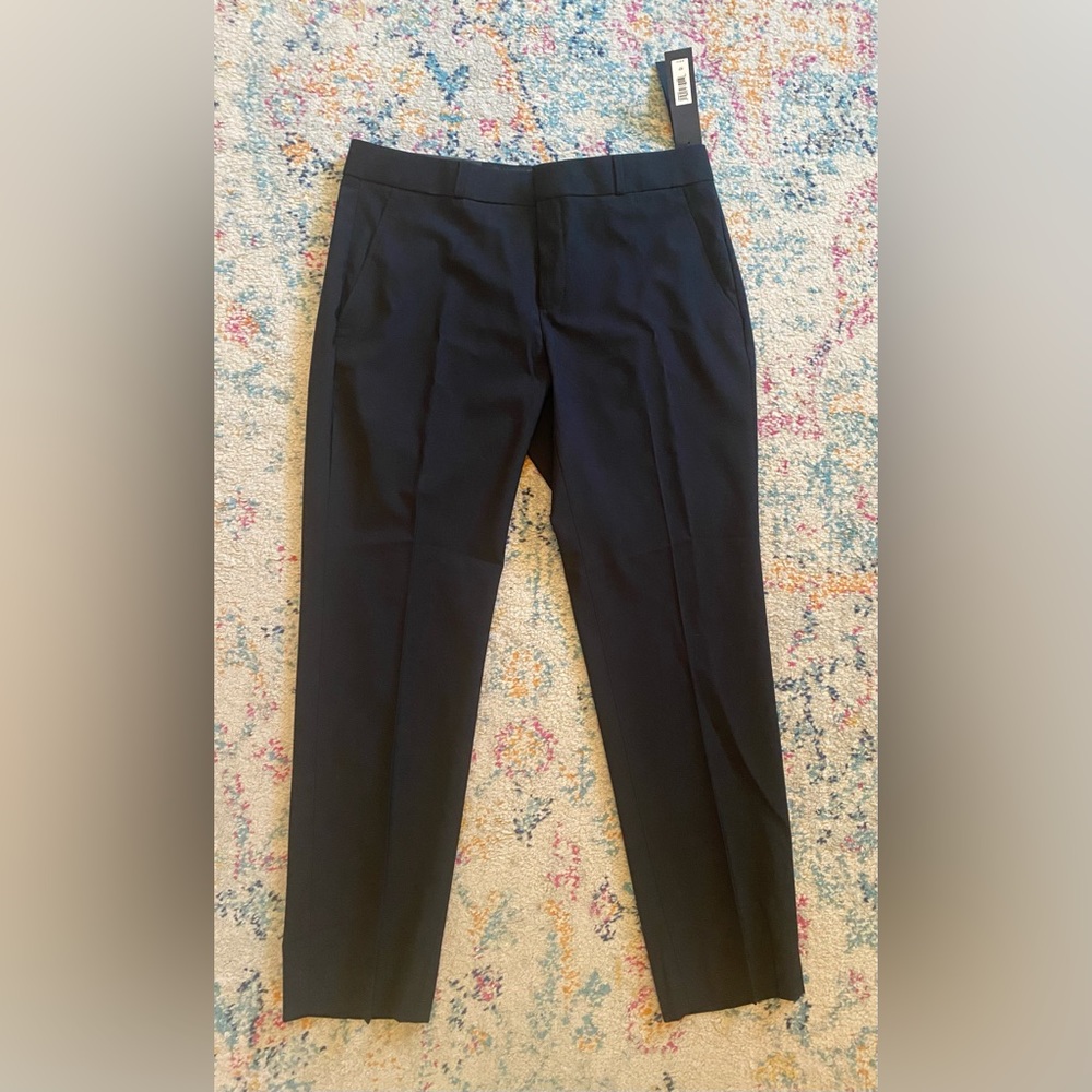 8P banana republic black mid-rise straight leg